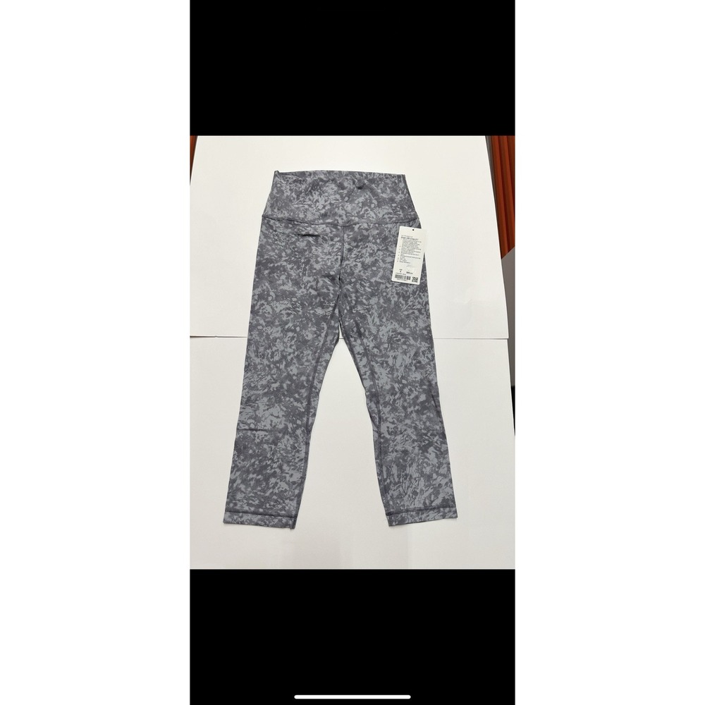 Lululemon Align Crop 21" Size 8 Grey Multi